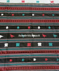 Black Jala work pallu of authentic Siminoi handloom cotton saree with no floating threads